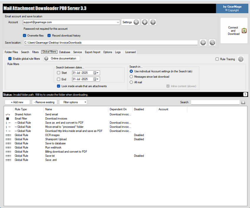 PROServerGlobalFilters
